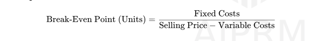 Break even anlysis formula 2