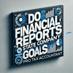 Do Financial Reports State Company Goals